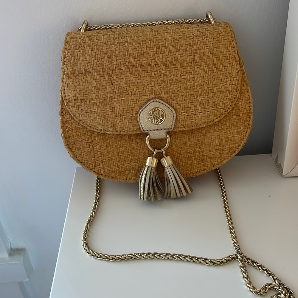 Lilly Pulitzer straw crossbody - gently worn
